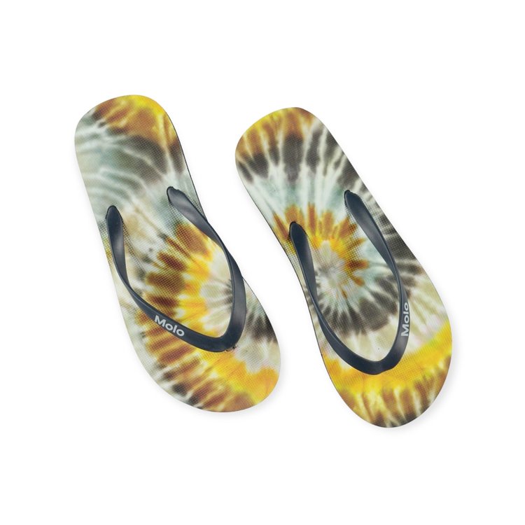 Molo Zeppo Tie Dye Spin Flip Flops