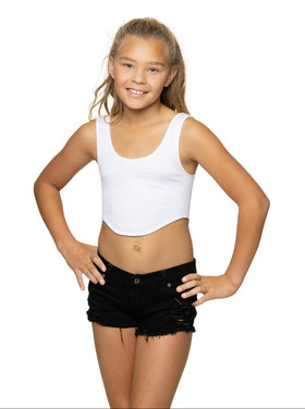 Malibu Sugar Rounded Bottom Crop Tank