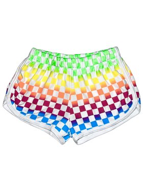 Flowers by Zoe Rainbow Checker Shorts