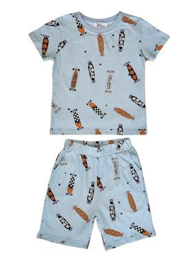 Lola and the Boys Skateboard Short Set