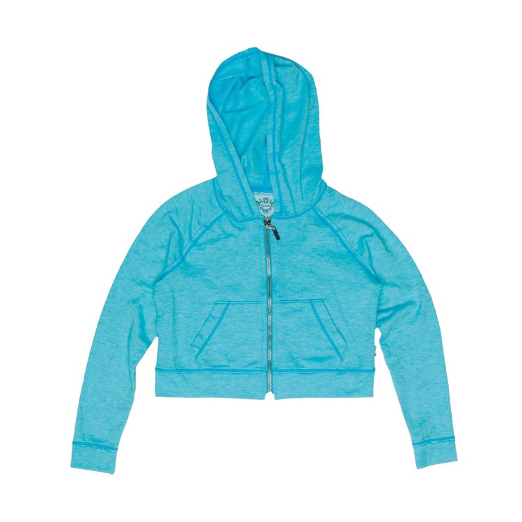 T2 Love Crop Zip Hoodie