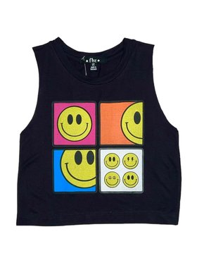 Flowers by Zoe Four Square Happy Tank