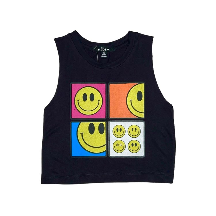 Flowers by Zoe Four Square Happy Tank