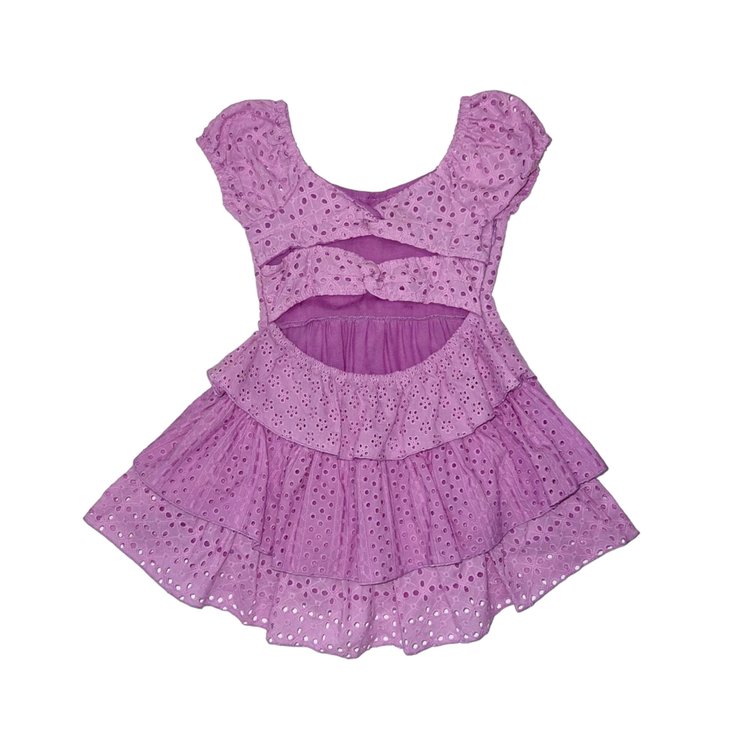 Flowers by Zoe Eyelet Ruffle Dress