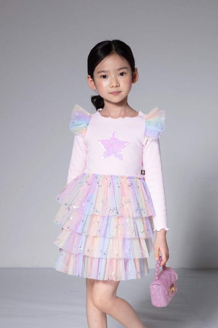 Petite Hailey Frill Layered Tutu Dress