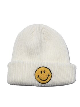 Petite Hailey Yellow Smile Beanie