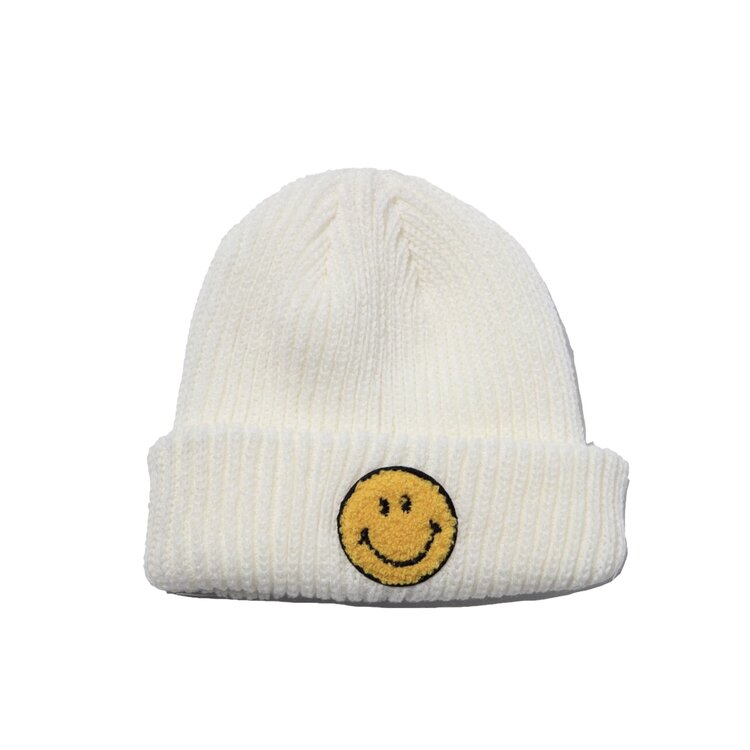 Petite Hailey Yellow Smile Beanie