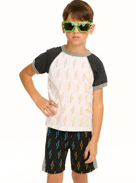 Chaser Gradient Bolts Raglan Tee