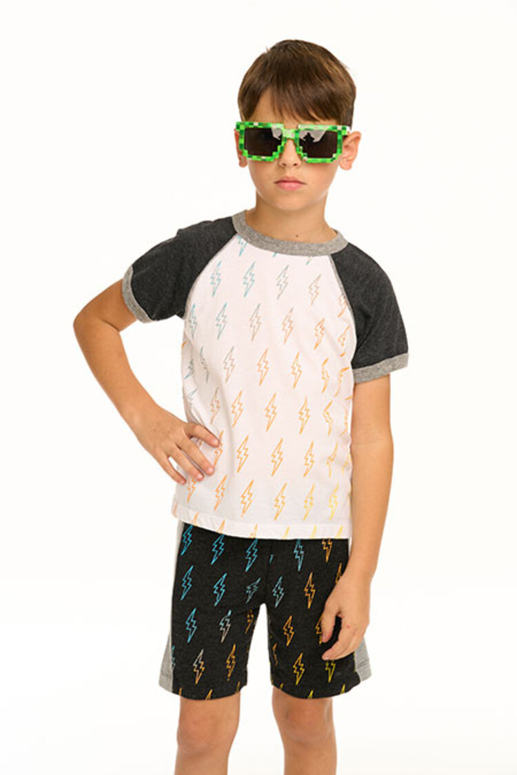 Chaser Gradient Bolts Raglan Tee