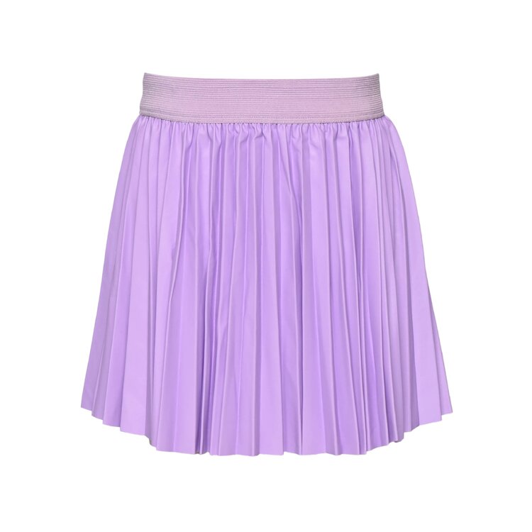 Sara Sara Pleated Faux Leather Skirt