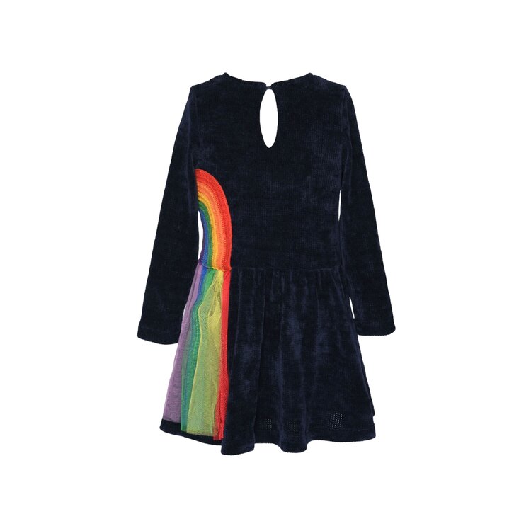 Sara Sara Rainbow Sweater LS Dress