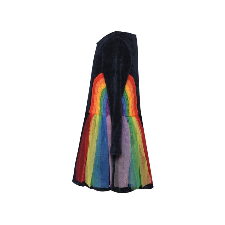 Sara Sara Rainbow Sweater LS Dress