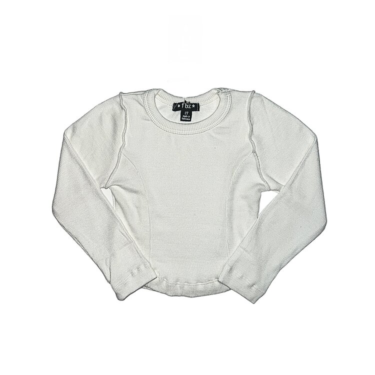 Flowers by Zoe Rib LS Top