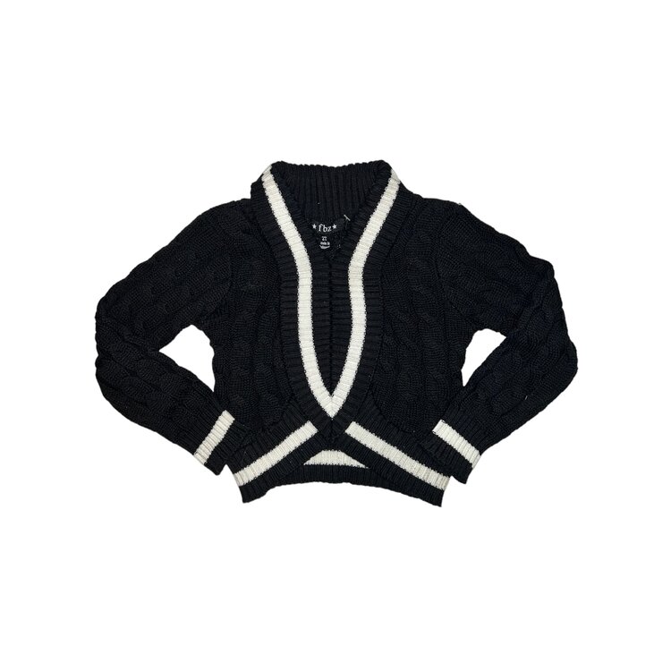 Flowers by Zoe Trim Cable Sweater