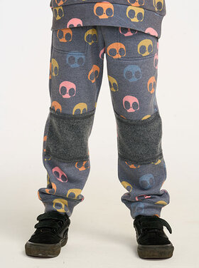 Chaser Skull Candy Fleece Paneled Pant