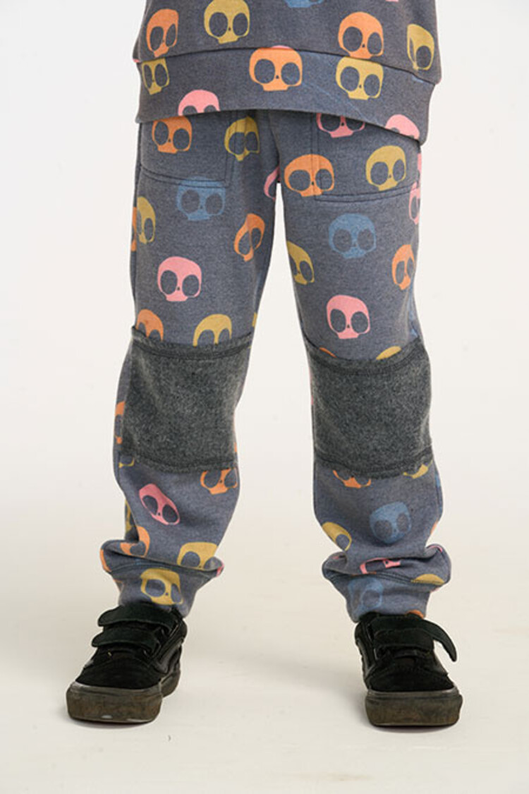 Chaser Skull Candy Fleece Paneled Pant