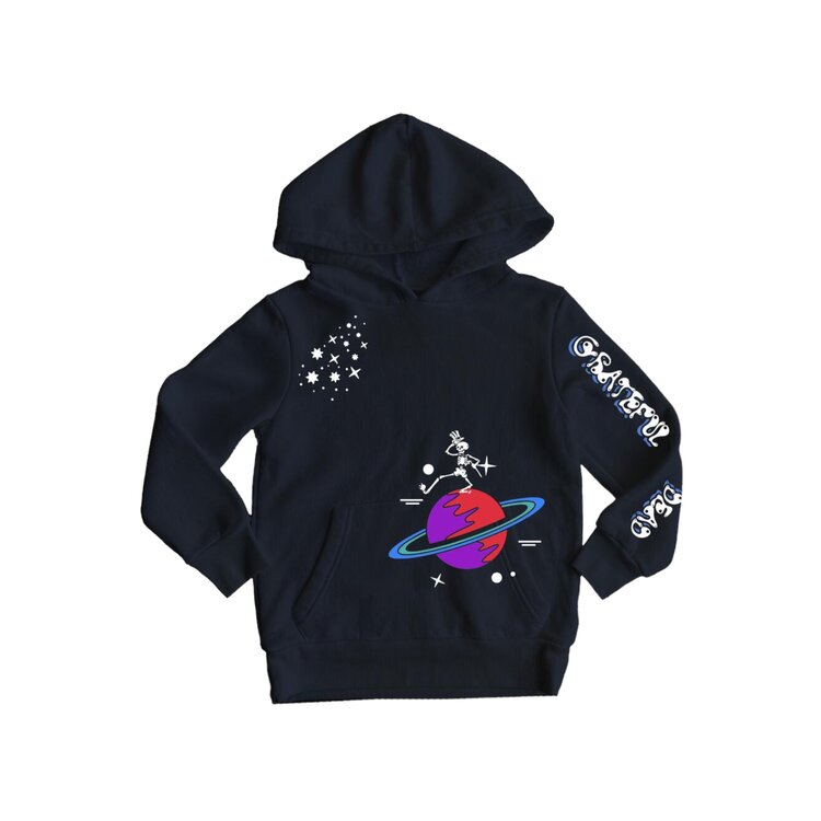 Rowdy Sprout Grateful Dead Black Hoodie