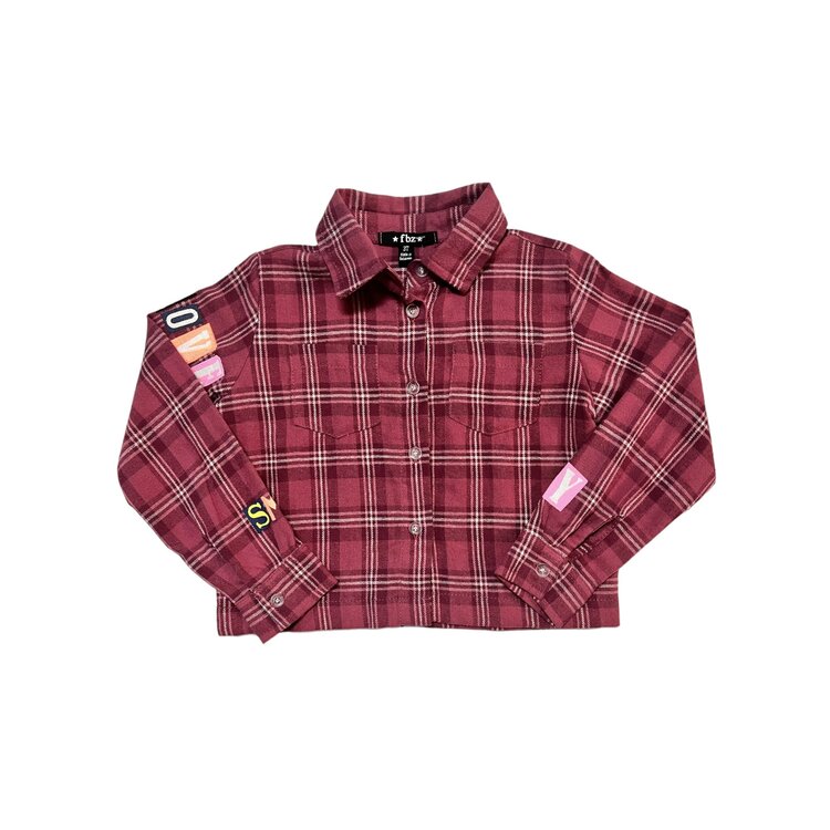 Flowers by Zoe Good Vibes Always Flannel Button Down