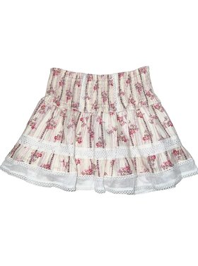 Katie J NYC Lara Floral Stripe Skirt