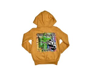 トップス 60s- usa vintage talonzip hoodie paint 70s Retro Stripe Zip up Hoodie, Groovy White Front Zipper