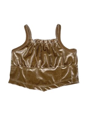 Flowers by Zoe Velvet Asymmetrical Bottom Corset Tank