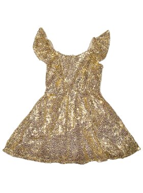 Flowers by Zoe Sequin Ruffle Dress