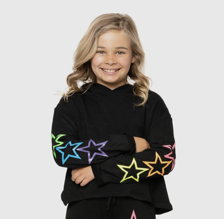 Malibu Sugar Neon Stars Hoodie