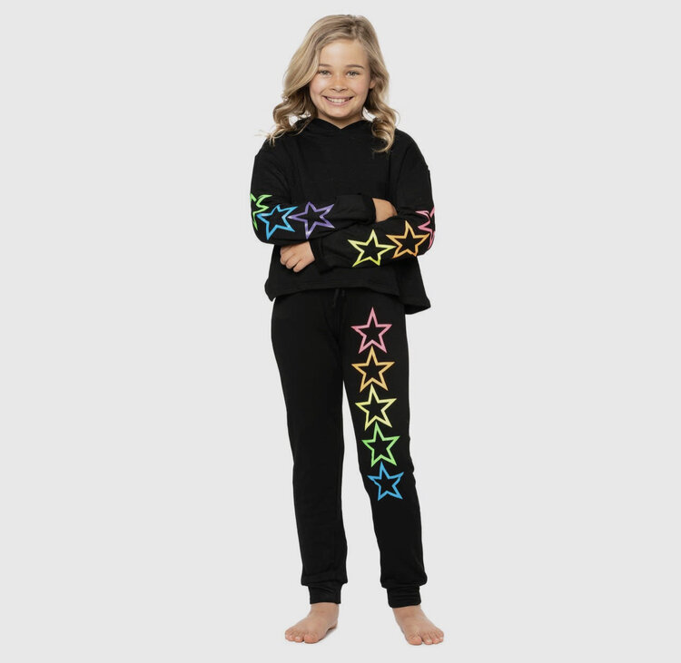 Malibu Sugar Neon Stars Hoodie