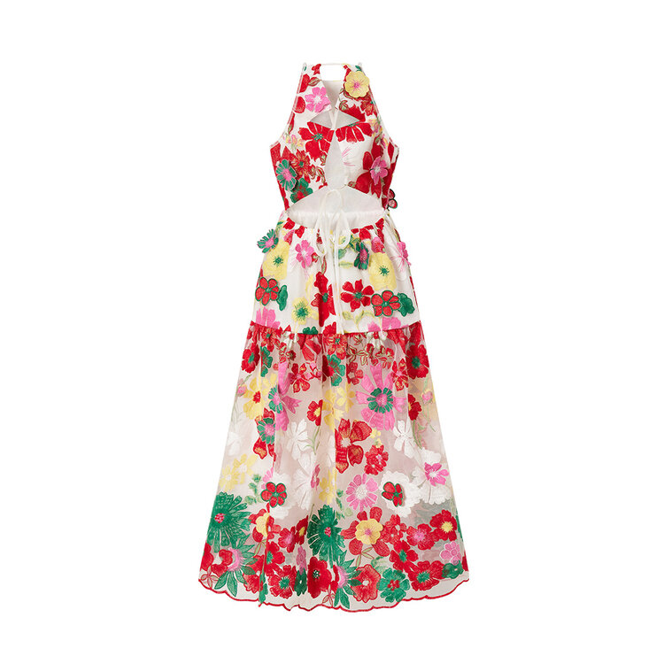 Marlo Kids Candy Cane Maxi Dress