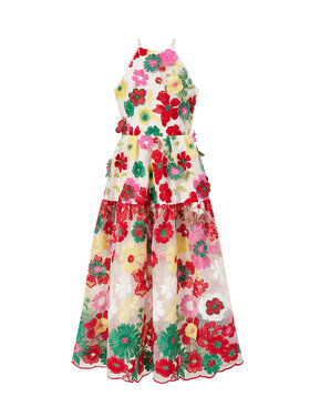 Marlo Kids Candy Cane Maxi Dress