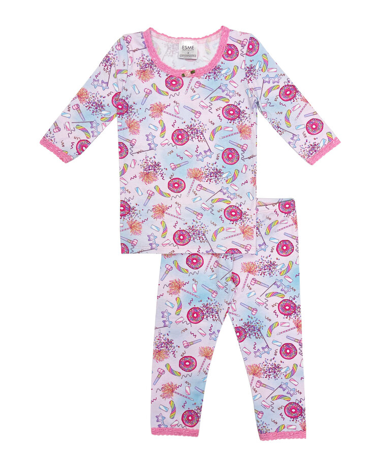 Esme Party 3/4 Sleeve Pj Set