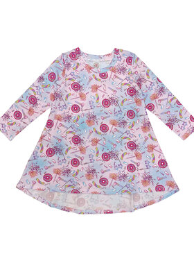 Esme Party LS Hi/Low Dress