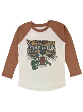 Tiny Whales Stay Wild Long Sleeve Raglan