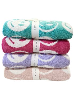 Happy Face Throw Blanket