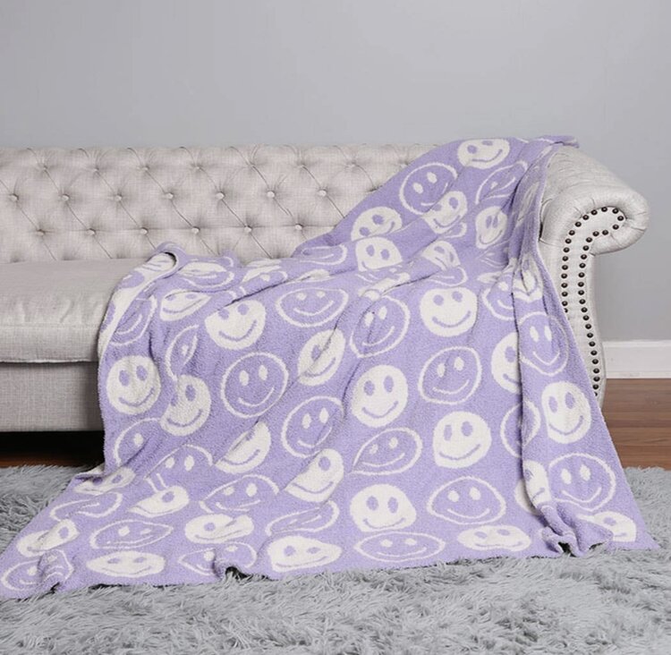 Happy Face Throw Blanket