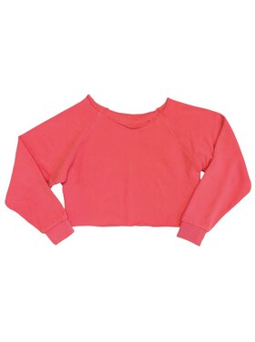 Katie J NYC Shane Off Shoulder Crop Pullover
