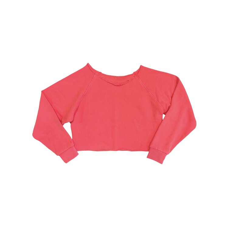 Katie J NYC Shane Off Shoulder Crop Pullover