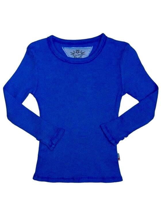 T2Love Horseshoe Chambray Blue Dolman Sweatshirt