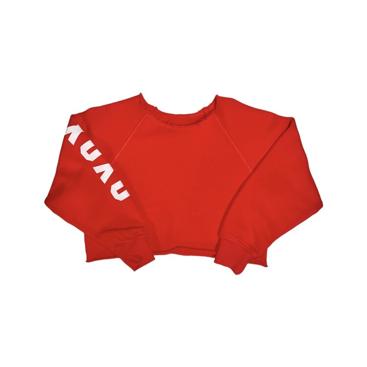 Katie J NYC Shane XO Off Shoulder Crop Pullover