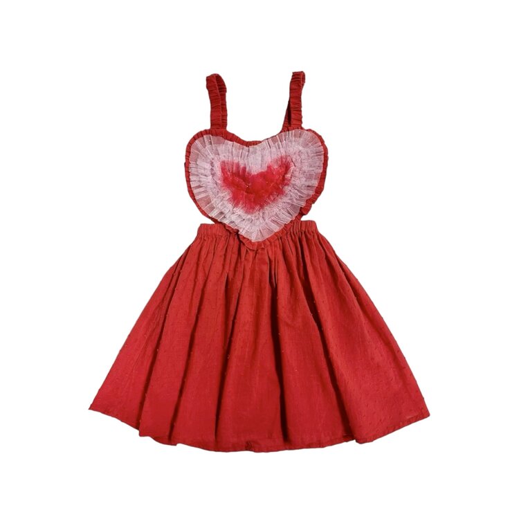 Swiss Dot Heart Dress