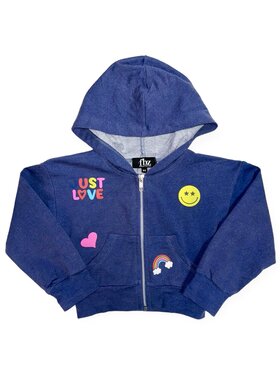 Flowers by Zoe Just Love Zip Hoodie