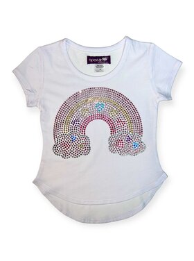 Sparkle by Stoopher Heart Rainbow SS Tee