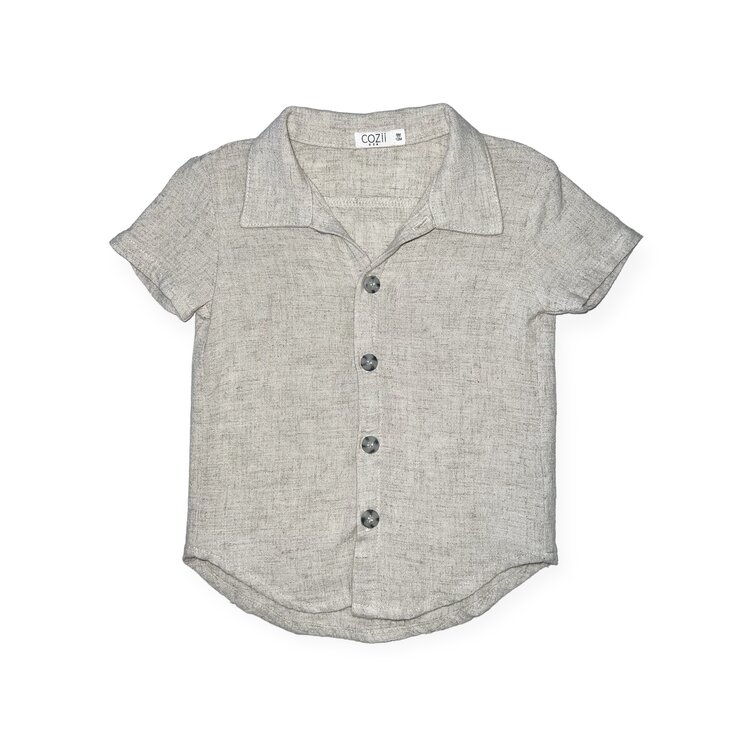 Cozii Linen Button Down SS Shirt