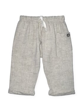 Cozii Linen Cuffed Drawstring Pocket Pant