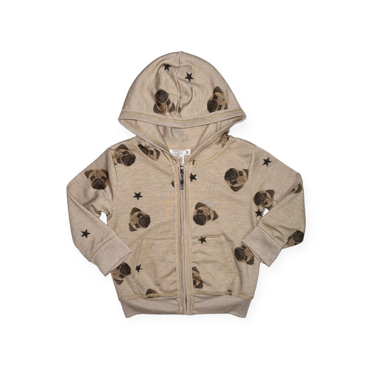 Cozii Pugs Zip Hoodie
