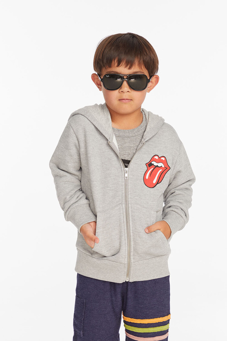 Chaser Rolling Stones Script Logo Zip Hoodie