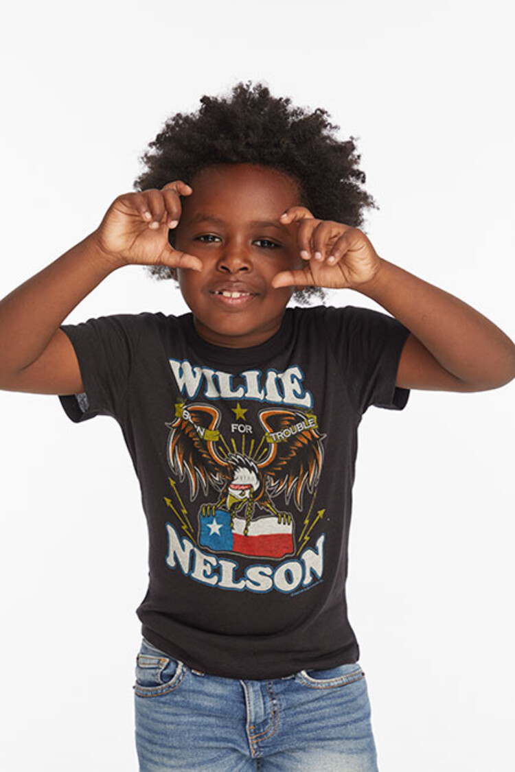 Chaser Willie Nelson Born For Trouble Tee