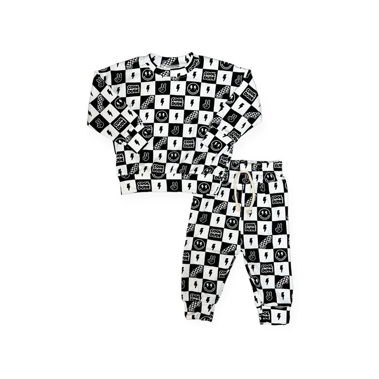 Lucky Panda Kids Cool Dude Jogger Set