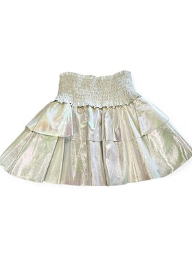 Flowers by Zoe Iridescent Pleather Skirt