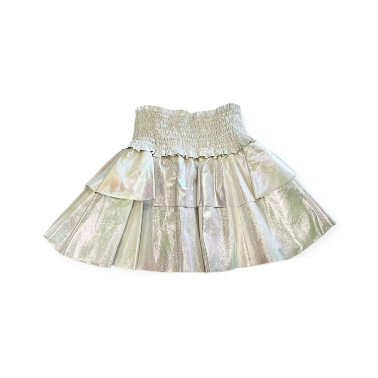 Flowers by Zoe Iridescent Pleather Skirt